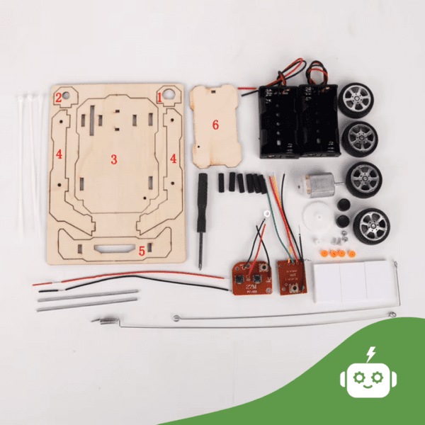 Mini Carro Com Controle, Kit Robótica, Faça Você Mesmo. - Image 3